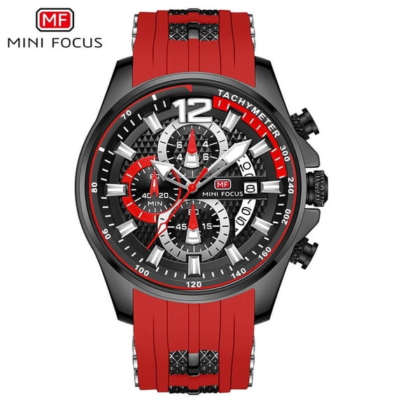Sport Watch For Men Top Brand Luxury Quartz Wristwatch Reloj Hombre Montre Homme Waterproof Red Silicone Strap Relogio Masculino