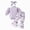 H190-Light Purple, variant on TOWED22 Newborn Baby Girl Clothes Fall Winter Outfits Infant Girls Long Sleeve Ruffle Romper Bell Bottoms Pants Sets,6-9 M