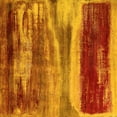 thumbnail image 1 of Ahgly Company Machine Washable Indoor Square Oriental Yellow Industrial Area Rugs, 8' Square, 1 of 4