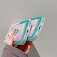 thumbnail image 3 of Compatible with iPhone 13 Pro Max Bling Liquid Case Flowing Quicksand Sparkly Glitter Shiny Cute Fashion Luxury Soft Clear Shockproof Cover for Women Girls, 3 of 12