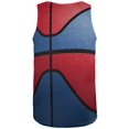 thumbnail image 2 of Championship Basketball Royal Blue & Red All Over Mens Tank Top Multi SM, 2 of 2