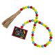 thumbnail image 1 of FELTECHELECTR Guirnalda de cuentas de madera con borlas para el regreso a clases, decoración rústica para colgar cuentas de madera, 1 of 7