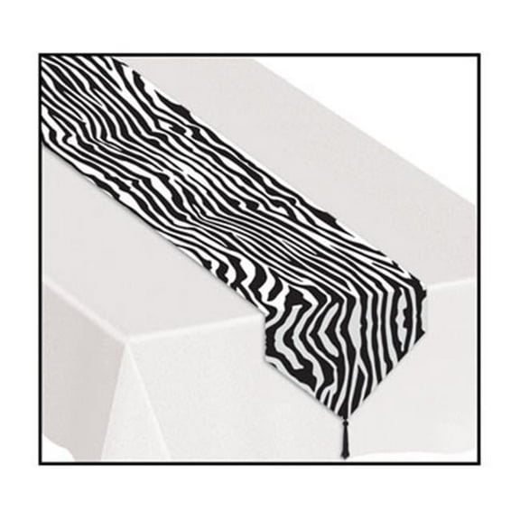 Printed Zebra Print Table Runner, Pack Of 12