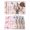 LightPink, variant on Easter Bunny Placemats Set of 8, Cute Rabbits Spring Daisy Flowers Retro Beige Placemats for Dining Table, Place Mats for Kitchen Tabletop, Waterproof Wipeable Dining Table Mats Set