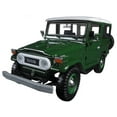 thumbnail image 2 of Toyota FJ40 Dark Green with White Top 1/24 Diecast Model Car by Motormax, 2 of 3