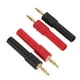 thumbnail image 4 of 5 Juegos de adaptador de enchufe tipo Banana PA Material DE LATÓN 2mm/0,08 pulgadas macho a 4mm/0,16 pulgadas hembra conector Banana Rojo Negro, 4 of 5