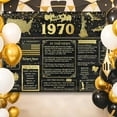 thumbnail image 6 of 7x5Ft Back in 1970 Banner Backdrop Large Size 55th Birthday Backdrop Poster Vintage 1970 Party Background Decor Supplies Happy Birthday Sign, 6 of 7