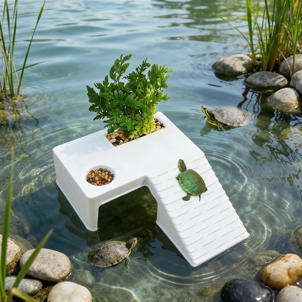 de para tortugas, escalera para terrario de reptiles, hábitat versátil para reptiles, rampa para tortugas, ranas, anfibios, S 215 cm x 17 cm x 6 cm