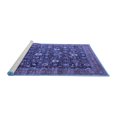 thumbnail image 2 of Ahgly Company Machine Washable Indoor Rectangle Oriental Blue Industrial Area Rugs, 3' x 5', 2 of 4