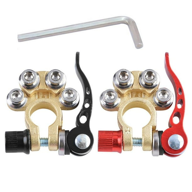 PWFE 2Pcs Battery Terminal Connectors Clamp Quick Release, Car Battery