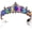 Black-Dark Blue, variant on Light Up Baroque Crowns, Sparkly Homecoming Prom Tiaras, Quinceanera Garden Headdpiece for Women