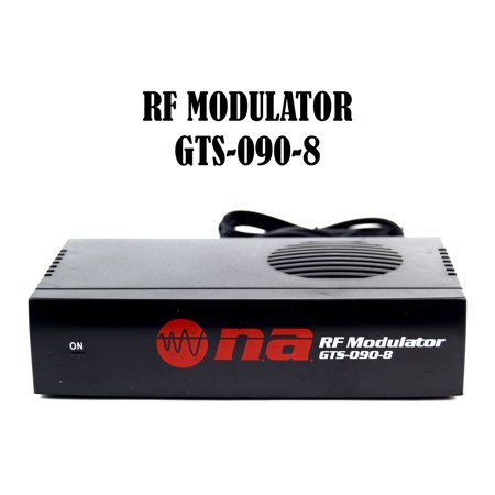 Universal RF Modulator RCA Audio Video to Coaxial Coax F With S Video
