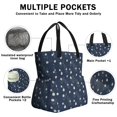 thumbnail image 3 of Pioneer Flower Floral Print Pattern Drawstring Lunch Bag Women - Drawstring Lunch Bag Insulated for Work Office - Stain-Resistant Large Lunchbags for Women with Multi-Pockets, 3 of 6