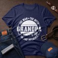 thumbnail image 3 of Jollimate The Man The Myth The Bad Influence Shirt, Funny Grandpa Shirt, Gift From Grandkids, 3 of 6