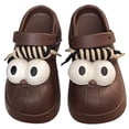 thumbnail image 3 of KKBOTIVE Clogs for Girls Cute Funny Big Eye Sandals Summer Outdoor Casual Shoes on Slippers Kids Daily Fashion Footwear, Coffee Size: 39, 3 of 10