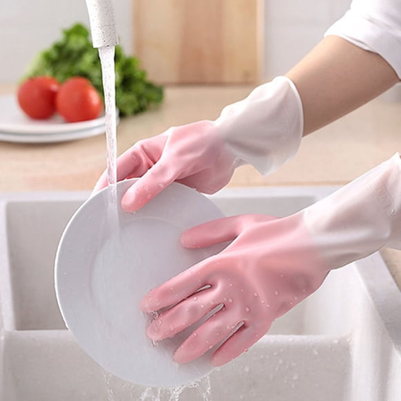 Wzzjkit Cleaning Gloves Reusable Flexible Long-lasting Dishwashing Gloves for Household Cleaning, Dishwashing and Other Home Cleaning Use Kitchen Gloves