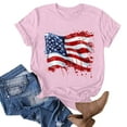 thumbnail image 4 of VerPetridure Patriotic Shirts for Women American Flag Shirt 4th of July Short Sleeve Crew Neck Graphic Tee USA Star Stripes Tops, 4 of 4