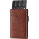 thumbnail image 2 of Leather wallet rfid blocking automatic pop-up credit card holder, 2 of 5