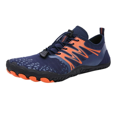 

Cathalem Men And Women Swimming Shoes Light Swimming Shoes Wading Diving Beach Shoes Women Yoga Skin Shoes Dark Blue 43