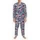 thumbnail image 3 of Balery cool rock Skull Pijama para Hombre de Dos Piezas con Manga Larga, Conjunto de Dormir y Descanso Suave con Bolsillos-Large, 3 of 7