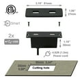 thumbnail image 3 of Prise Hub USB Alimentée Encastrée Prise d'Alimentation USB avec Bloc d'Alimentation 2 Ports USB 2,1 A Montée dans Lit Bureau Table Sofa Noir, 3 of 6