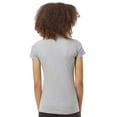 thumbnail image 3 of Tultex Women’s Slim Fit T-Shirt, Women's Short Sleeve Tee, Soft Ring-Spun Cotton Tee, Heather Grey, 2XL, 3 of 5