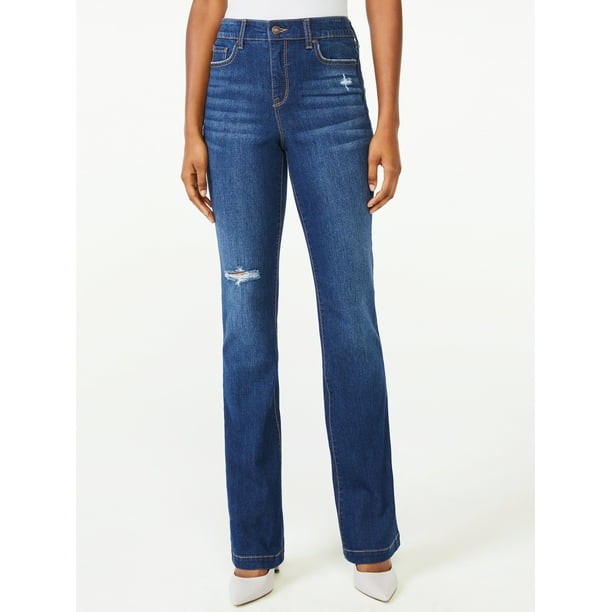 Scoop Women's HighRise Slim Bootcut Jeans