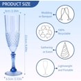 thumbnail image 3 of Plastic Champagne Flutes, 24PCS Pink Plastic Wine Glasses Goblets Reusable Champagne Flute for Weddings, Bachelor Parties, Toasting, and Events (24, Pink), 3 of 14