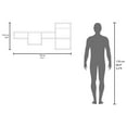 thumbnail image 4 of 5-shelf Wall Mounted Shelf, White - Elegant Living Room Decor Shelf With 5 Shelves Versatile Office Accessory, 4 of 4