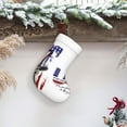 thumbnail image 5 of Cauagu Patriotic Skull Art for Christmas Stockings,1-Pack Large Xmas Stocking Holiday and Farmhouse Stocking Fit for Christmas Holiday Party Decoration(17.7*11 Inch), 5 of 7