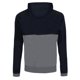 thumbnail image 2 of Awdis - Sudadera con capucha y cremallera Modelo Retro hombre/caballero - Gym/Correr/Deporte (Gris carbón/Verde botella), 2 of 3