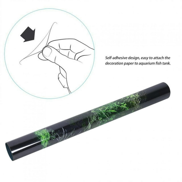 FLAMEEN PVC Aquarium Sticker, Water Grass Aquarium Sticker, For Fish Tank Aquaridum