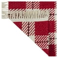 Mainstays Woven Holiday Accent Rug Red Tartan Plaid 20"x34" Red