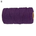 thumbnail image 1 of HEVIRGO 1 Roll 2mm Macrame Cord Colorful Colorfast Soft Twisted Cotton Rope Macrame Yarn for Knitting, 1 of 10