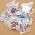 thumbnail image 3 of Monebena Personalized Pet Tags Personalized Dog and Cat Tags Custom Engraved Easy to Read Cute Glitter Paw Tag Dog Footprints Shape, 3 of 6
