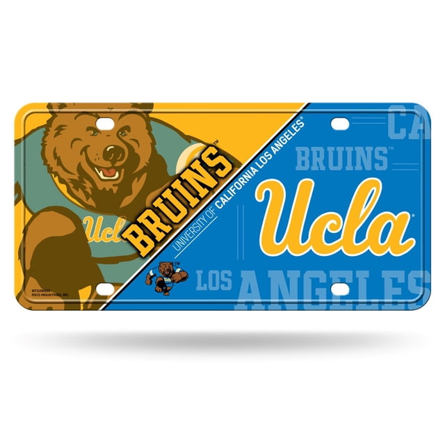 NCAA UCLA Bruins Metal License Plate Tag