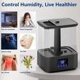 thumbnail image 2 of Humidificador KZF de 6 litros de llenado superior con 60 horas de funcionamiento para dormitorio, 2 of 6