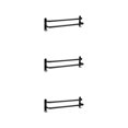thumbnail image 3 of Youkk Rustproof Towel Bar Shower Towel Rack Kitchen Bathroom 2 Layer 40cm Regular 3Set, 3 of 6