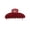 Red, variant on AWAYTR 11.9*6cm Oval Acetate Hair Claw Clip, Premium French Style Jaw Clip with Non-Slip Teeth, Strong Hold for Thick Thin Hair, Perfect for Updos & Buns