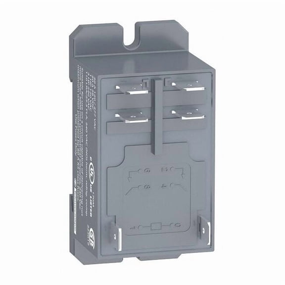 DIN Rail & Top Flange, Enclosed Power Relay, Square, 30 A, 6 Pins, Tab