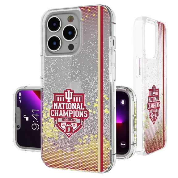 Keyscaper Indiana Hoosiers College Football Playoff 2025 National Champions iPhone Glitter Case