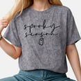 thumbnail image 6 of Kogui Graphic Tees for Women Halloween T Shirt Women Letter Print Graphic T-Shirt Tees Tops (Grey,XXXXL), 6 of 9