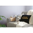 thumbnail image 3 of Simply Daisy Navy Colored Banner Day Hanukkah Soft Spun Polyester Decorative Throw Pillow, 16" x 16", 3 of 3