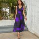 thumbnail image 5 of Vestido De Noche De Lujo Sin Mangas Para Mujer, Geometry Vestido De Fiesta, 5 of 5