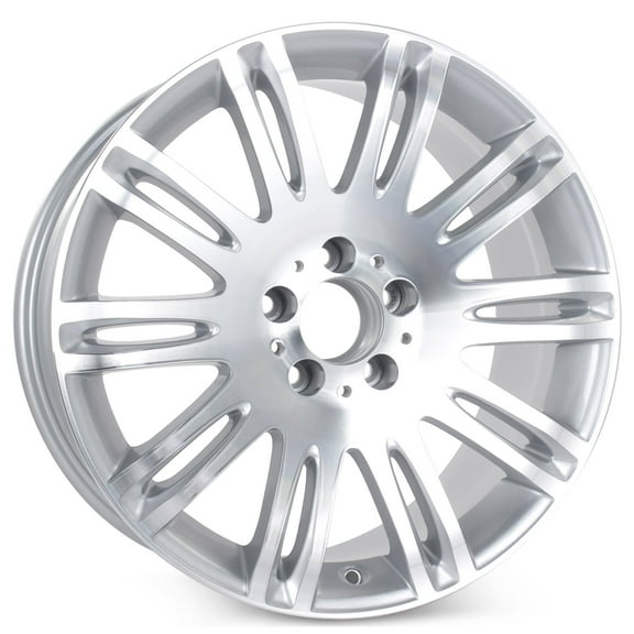 New 18" x 8.5" Alloy Replacement Wheel for Mercedes E350 E550 2007 2008 2009 Rim 65432 Machined W/ Silver