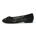 thumbnail image 2 of Breathable Lace Round Toe Women Flats,Black 10.5, 2 of 5