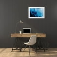 thumbnail image 3 of Villa, Milli 14x11 White Modern Wood Framed Museum Art Print Titled - Palm Cool Night Blue Horizontal, 3 of 4