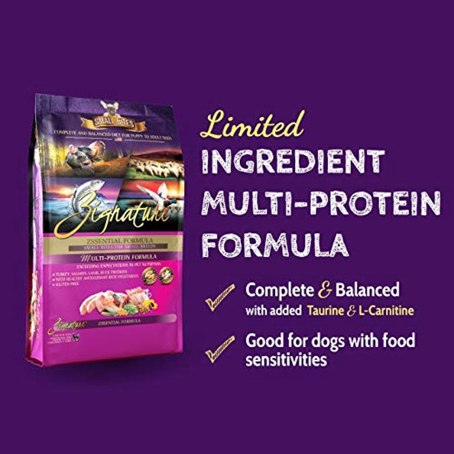 zignature dog food walmart