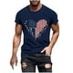 thumbnail image 2 of Tops para hombre, blusas y camisas de manga corta con cuello redondo para hombre, jersey informal de moda con estampado de cuello redondo para hombre, pantalones cortos deportivos para fitness, blusa, 2 of 5