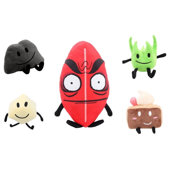 Battle for Dream Island Plushies, Ultrasoft Bfdi Stuffed Animals Dolls, Boys and Girls Birthday Party Gifts - 6Pc